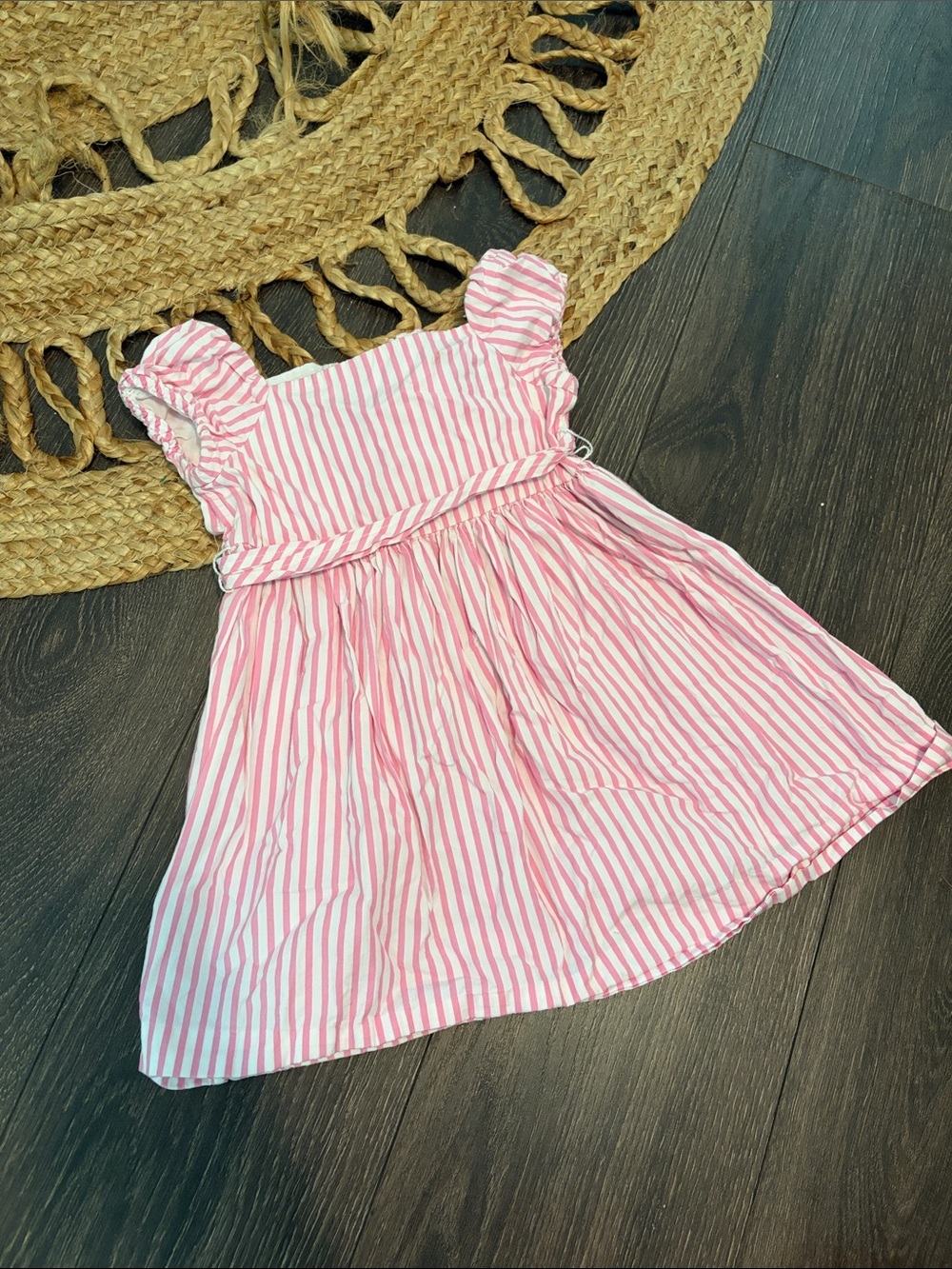 Ralph Lauren Pink and White Striped Sundress 18 Months